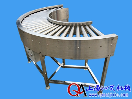 不銹鋼滾筒轉彎輸送機